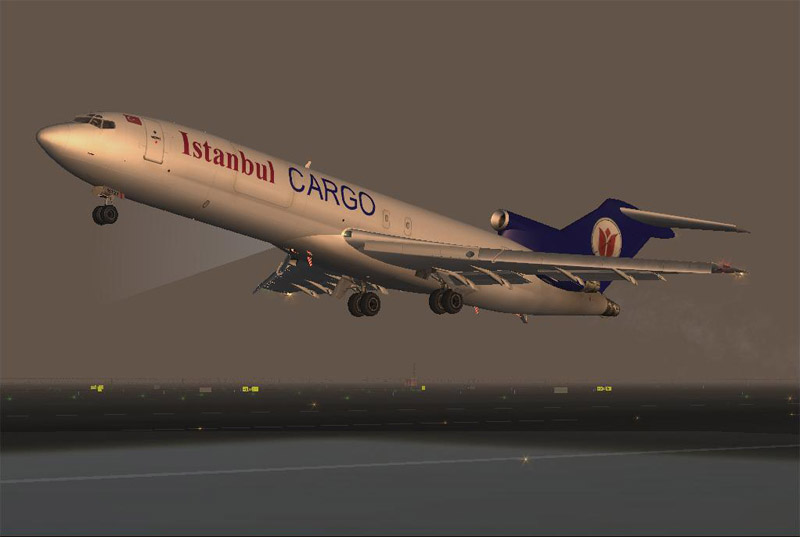 Boeing 727-2F2 Adv Ýstanbul Aýrlýnes Cargo This Repaint Is In 32Bit And Dtx3 Formats, With