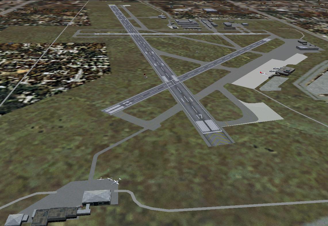 Fs2004 Kalamazoo Airport Scenery (Kazo) By Mike Magner Mikemlem_At_Yahoo.com Discription -