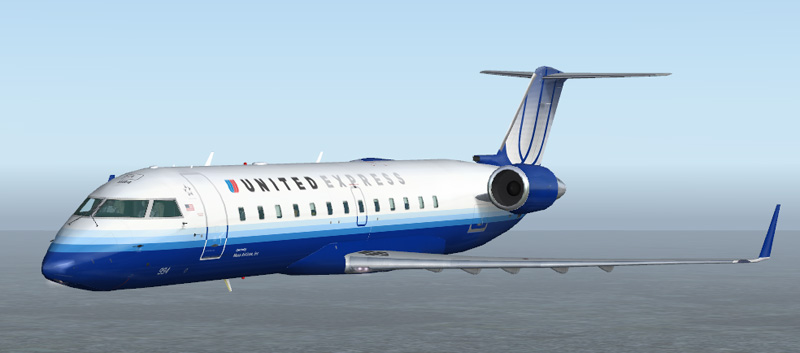 Fs2004 United Express Crj-200 Two United Express Repaints Of The Posky Crj: Skywest Airlin