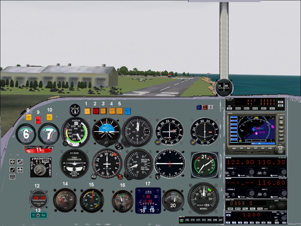 Panel For Flight Simulator 2004 Gippsland General Aviation 8 Airvan By Alf B