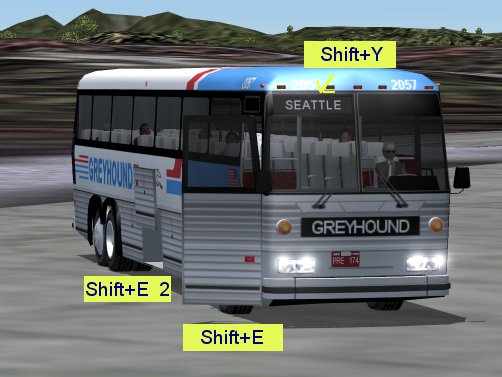 Bus Greyhound Made By Mitsuya_At_Hamaguchi