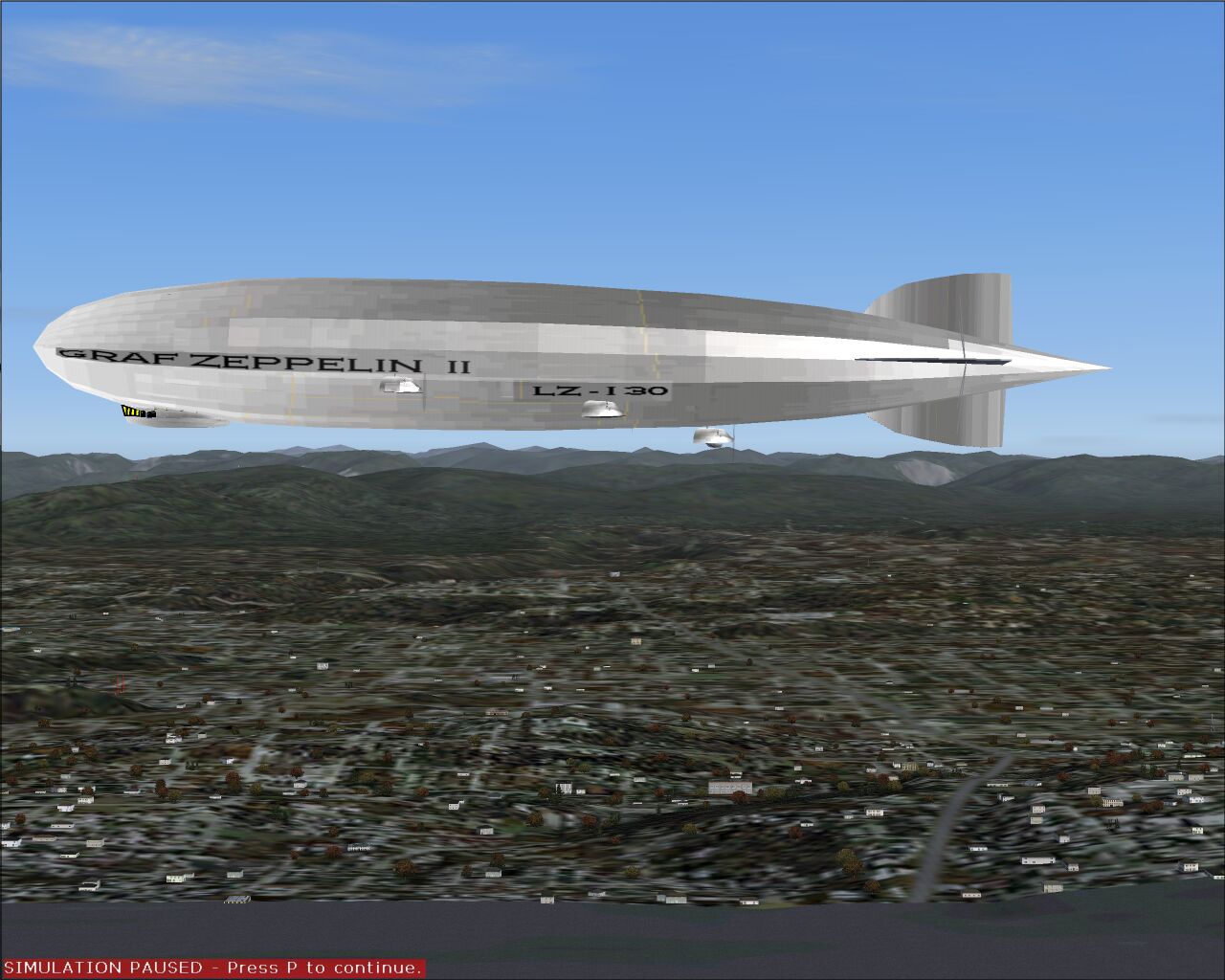 Flight Simulator Design Shop Version Of The Graf Zeppelin 2 , Rigid Airship For Fs2004.Thi