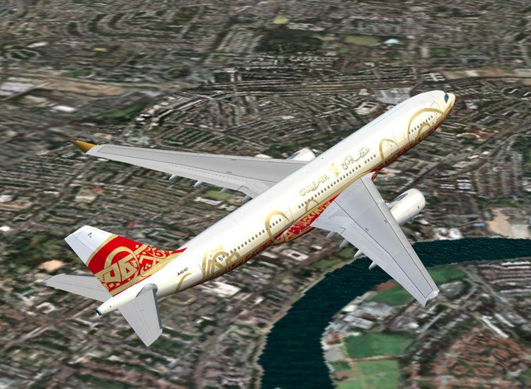Posky A330-200 For Fs2004 A Repaint Of The Posky A330-200 Painted In The 50Th Aniversary C