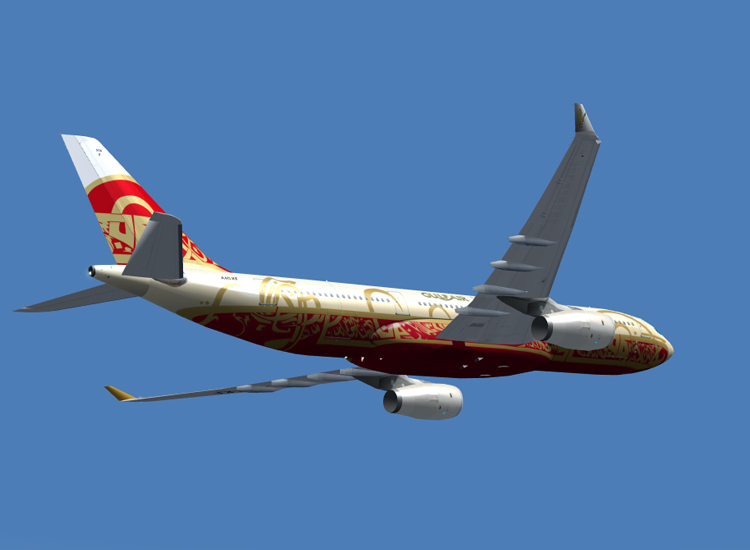 Posky A330-200 For Fs2004 A Repaint Of The Posky A330-200 Painted In The 50Th Aniversary C
