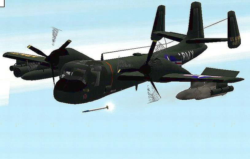Cfs2/Fs2000 Grumman Ov-1C Mohawk Us Army - Loadout And Damage Profile By Jim Rockster Jaco
