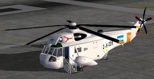 Fs2002 Armada Argentina Sh-3 Sea King.- Model: Manuel Gonzalez.- Textures Repaint By Carlo