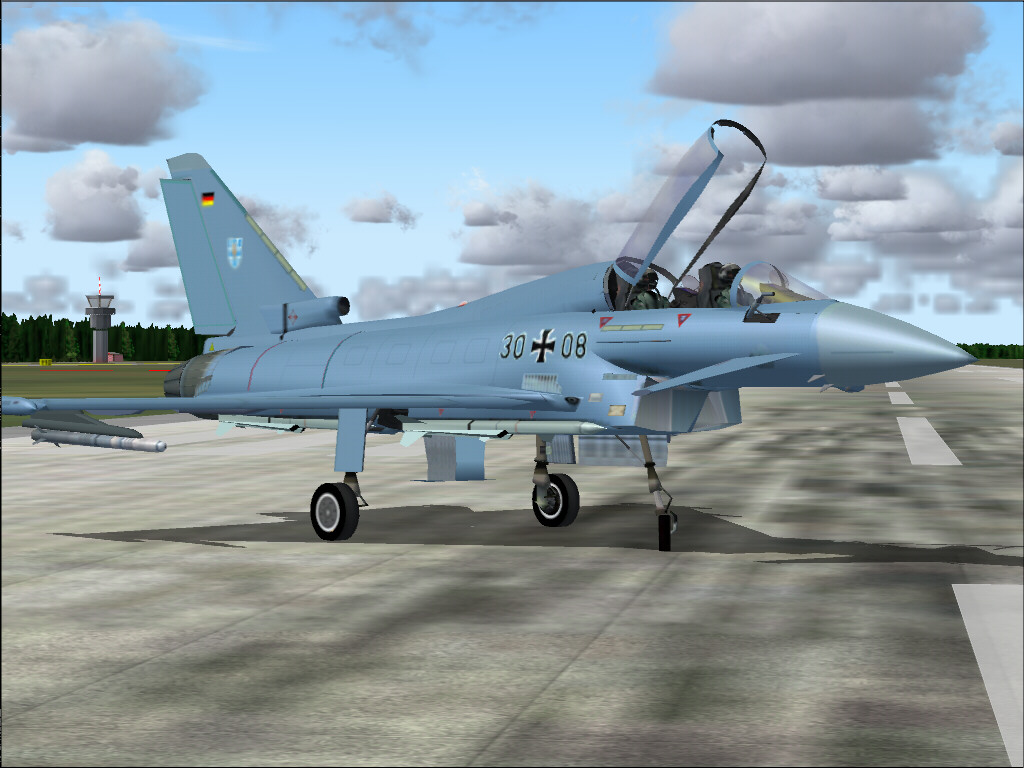 Eurofighter: Germany, For Fs2004 , Two Seater (Info: - Version: Low Detail And Without Vir