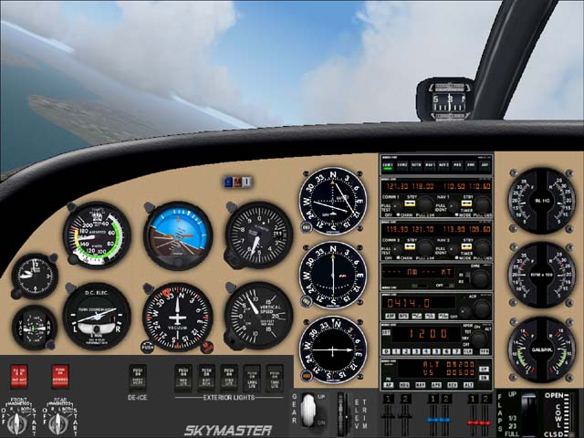 Fs2004 Cessna C337 Skymaster Panel This Is A Replacement Panel For The Great Cessna C337 S
