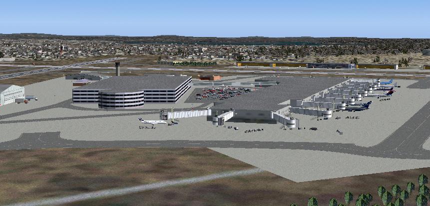 Fs2004 Scenery-Manchester Airport (Kmht) Serves Manchester And Hillsboroughugh County And