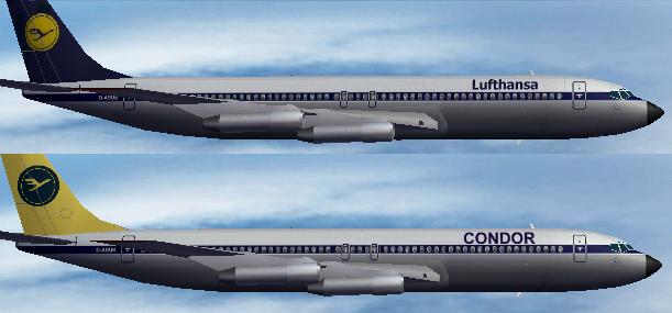Fs2004 - Ai Boeing 707-320 Condor And Lufthansa