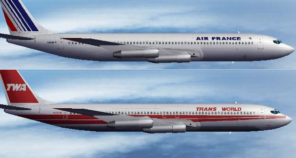 Fs2004 - Ai Boeing 707-320 Twa & Air France