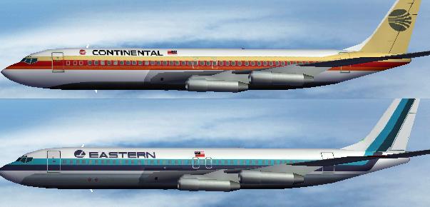 Fs2004 - Ai Boeing 707-320 Eastern, Western, Continental Proud Bird
