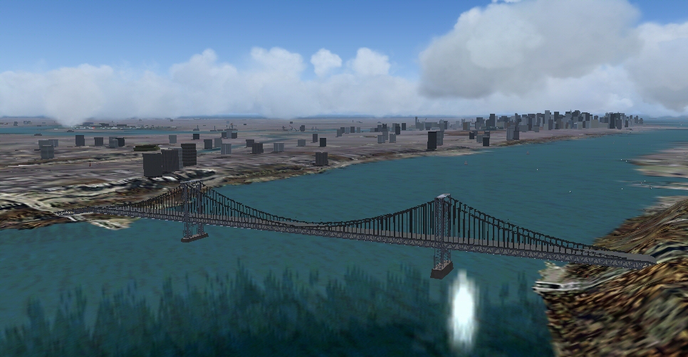 Default Bridge And Object Fixes, Nyc, Ny Fs2004 Scenery - By Thomas Perry Fixes The Sunken