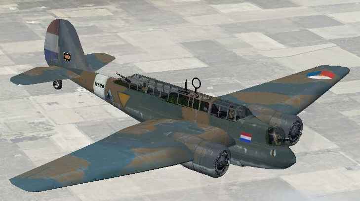 Martin B10B 139W Knil Fs2000/2002 Flown At Indonesia In Early Of 1939 With Some Moving Par