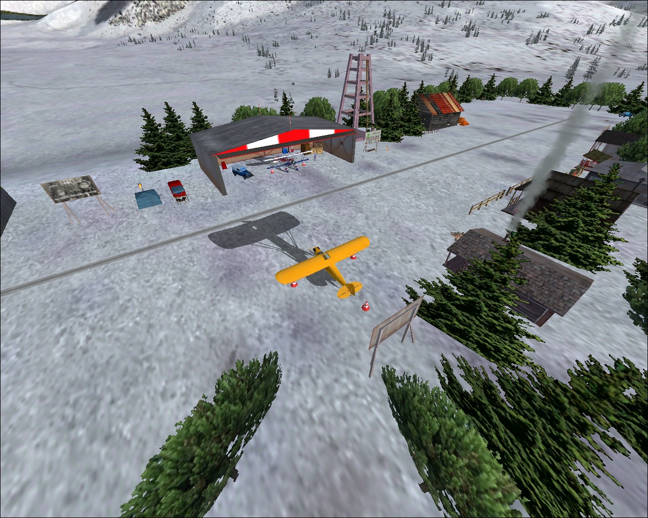 Schwenz Vintage Airstrip Fictional Scenery For Fs2004 By: Mike Woolsey