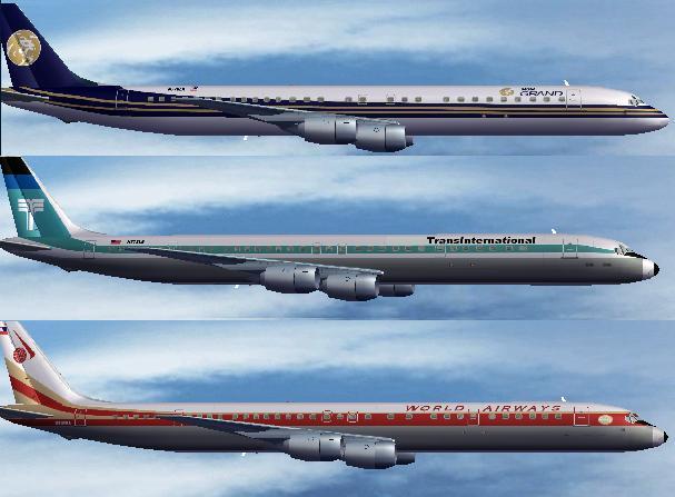 Fs2004 - Ai - Dc-80-70S - Mgm Air, Trans International, World Airways