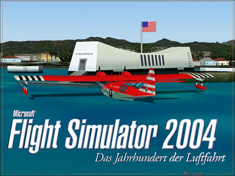 Fs2004 Splash Screen Catalina Flying Boat At Site Of Uss Arizona, Pearl Habor, Hawaii