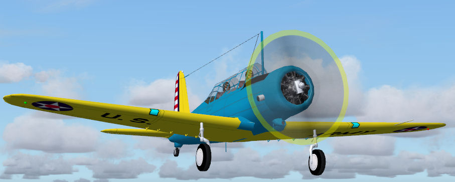 Fs2004 Vultee Bt-13 Valiant The Bt-13, Commonly Known As The Vibrator Was The Usaac Basic
