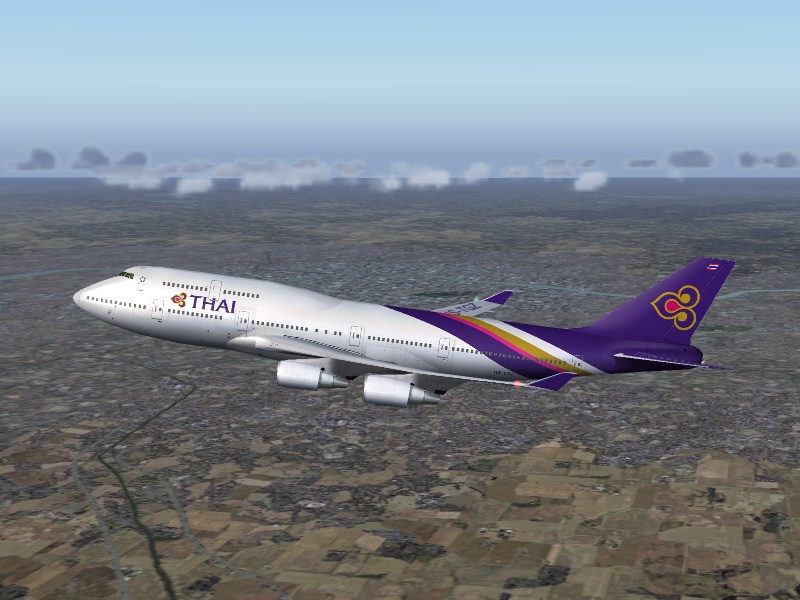 Fspainter Boeing 747-400Ge For Ai Traffic Version 3 Thai Airways International 3Livery Mod
