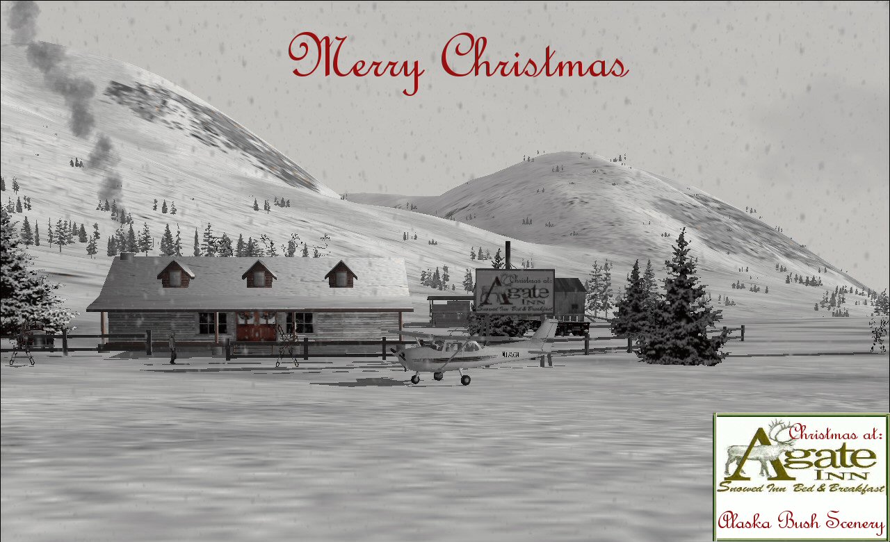 This Scenery Was Designed Using Multiple Variations Of Christmas Concepts