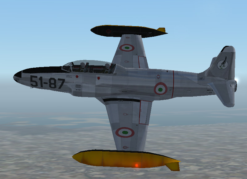 Fs2004 T-33A Italian Air Force , 51 Aerobrigata Fs2004 Lockheed T33 A Shooting Star, Textu