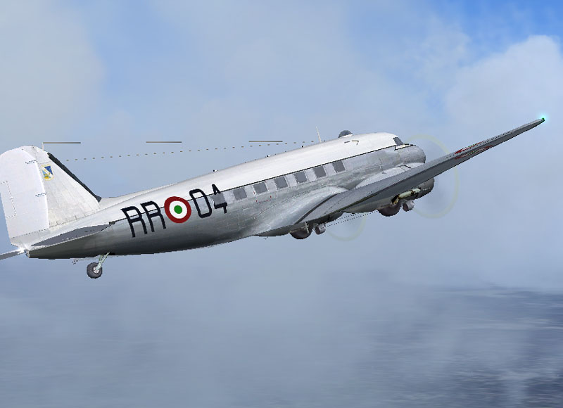 Fs2004/Fs2002 Maam-Sim C-47 Italian Air Force - C-47 Italian Air Force Based On Repaint Te