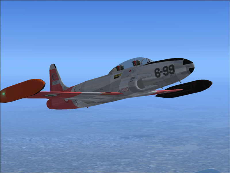 Fs2004 T-33A Italian Air Force , 6 Aerobrigata Diavoli Rossi Fs2004 Lockheed T33 A Shootin