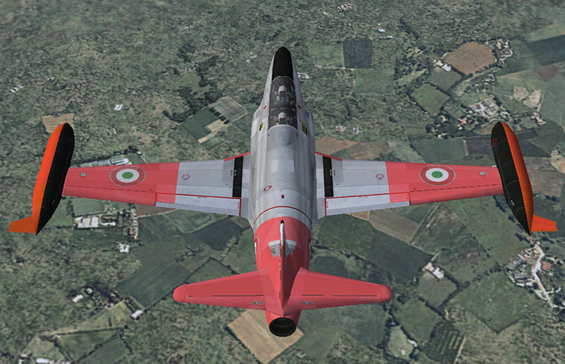 Fs2004 T-33A Italian Air Force , 6 Aerobrigata Diavoli Rossi Fs2004 Lockheed T33 A Shootin