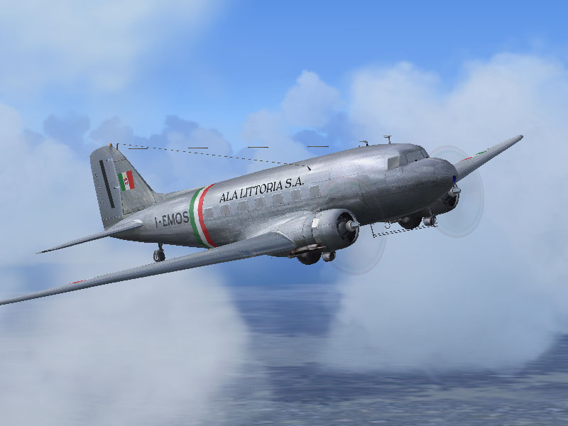 Fs2004/Fs2002 Maam-Sim Dc-3 Ala Littoria - Based On Repaint Templates By Mark Beaumont And — 1