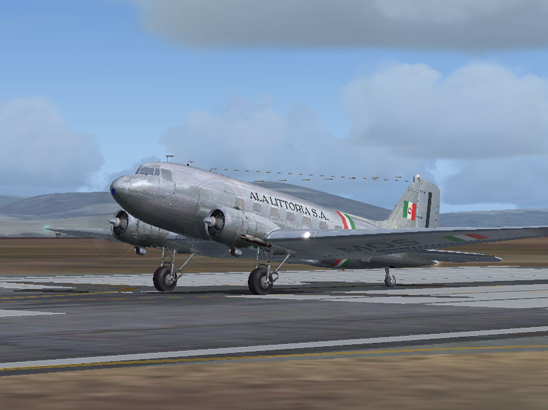 Fs2004/Fs2002 Maam-Sim Dc-3 Ala Littoria - Based On Repaint Templates By Mark Beaumont And