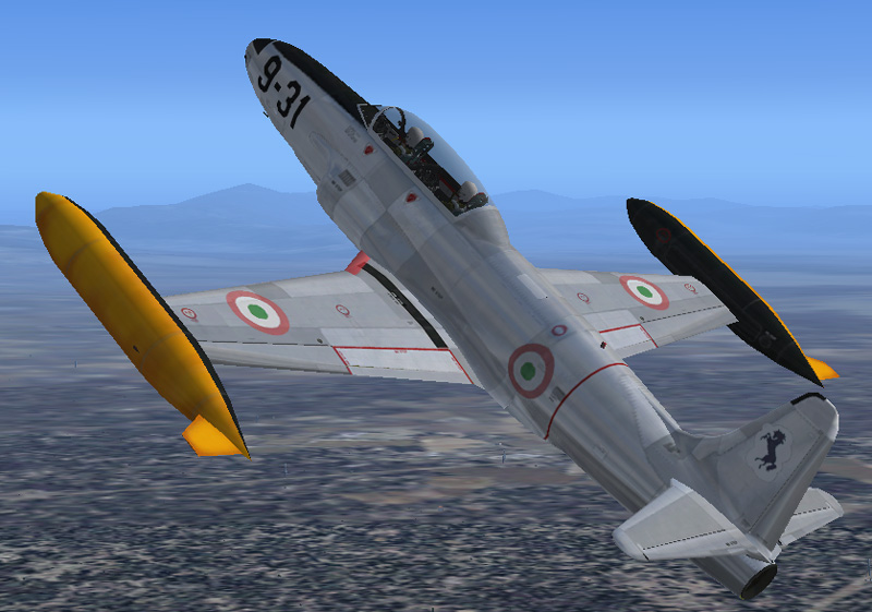 Fs2004 T-33A Italian Air Force , 9 Aerobrigata Fs2004 Lockheed T33 A Shooting Star, Textur — 1