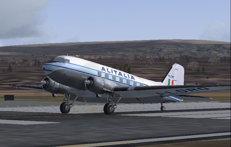 Fs2004/Fs2002 Maam-Sim Dc-3 Alitalia - Based On Repaint Templates By Mark Beaumont And Ori — 1