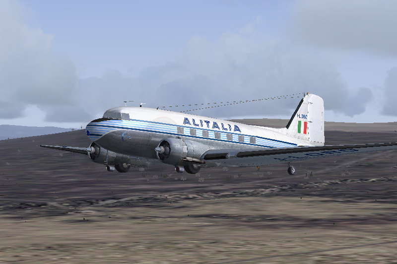 Fs2004/Fs2002 Maam-Sim Dc-3 Alitalia - Based On Repaint Templates By Mark Beaumont And Ori
