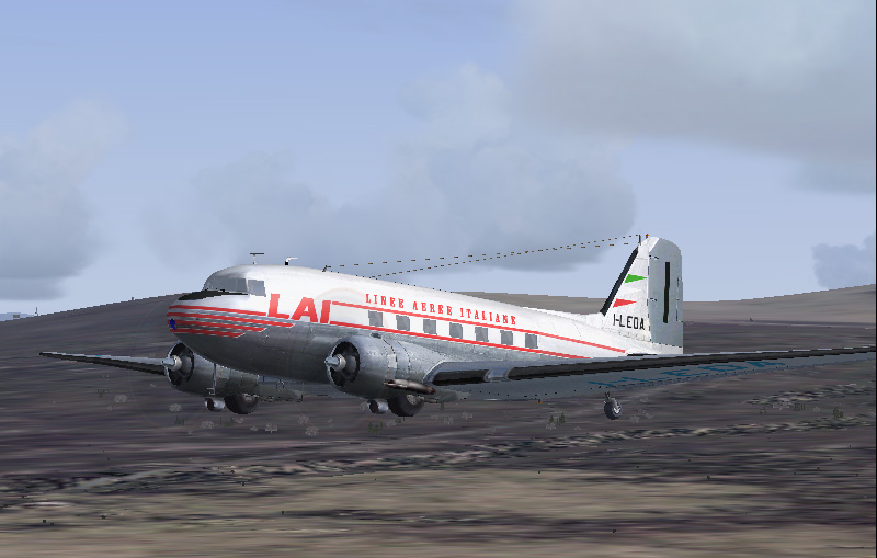 Fs2004/Fs2002 Maam-Sim Dc-3 Linee Aeree Italiane - Based On Repaint Templates By Mark Beau