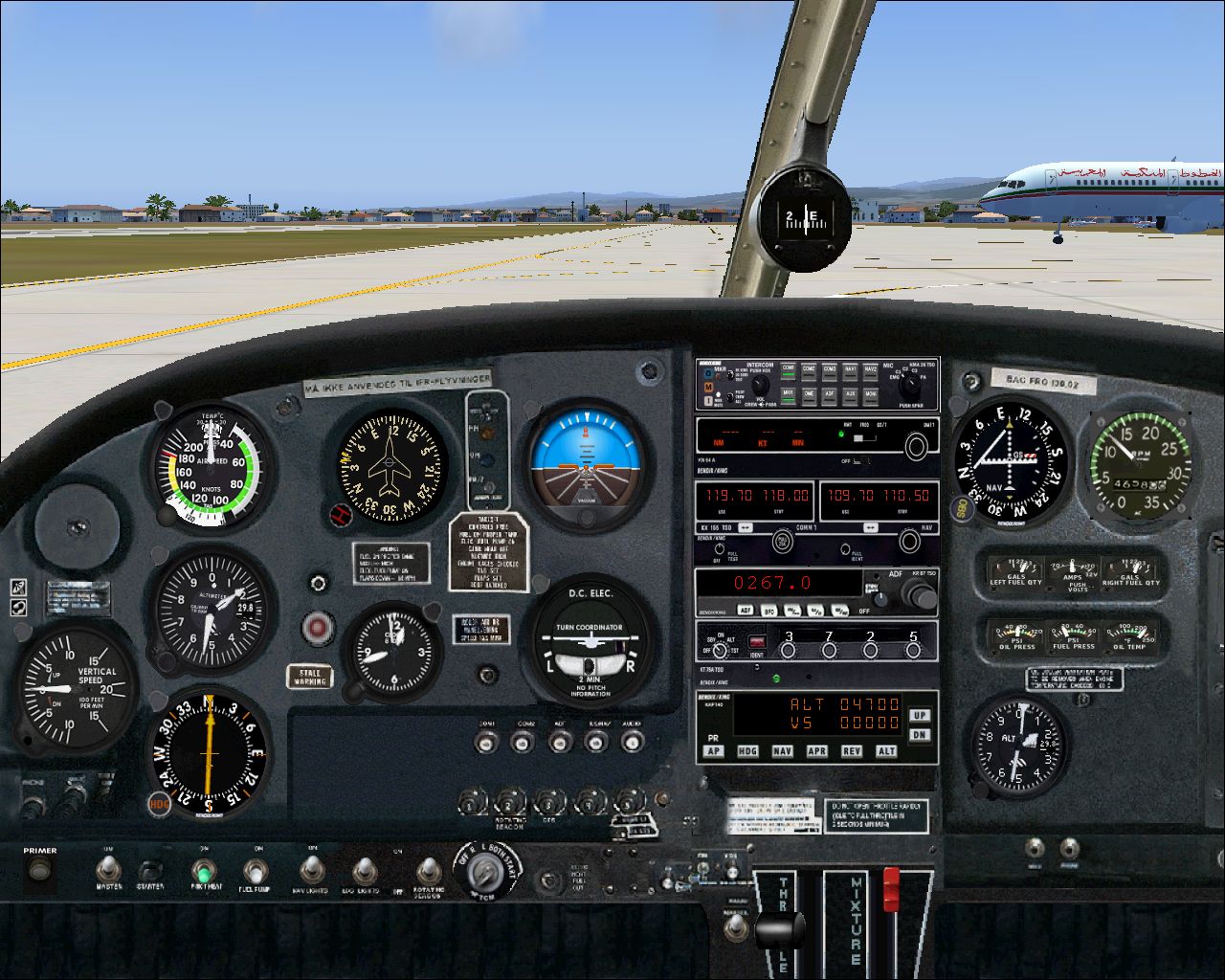 Fs2004 - Picturereal Mainpanel (2D-Panel) For Piper Cherokee 140 From Ole Egholm (Pa2814Oe — 1