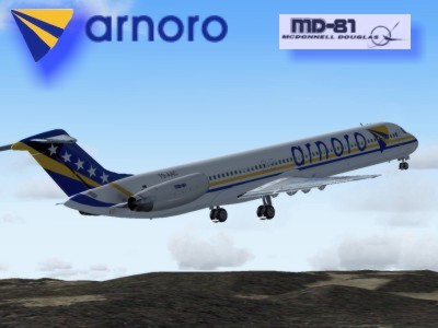 Mcdonnell Douglas Md81 Arnoro (Bosnian-Scandinavian Charter Airlines), Texture And Panels