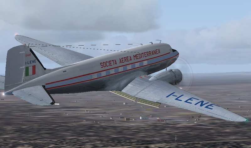 Fs2004/Fs2002 Maam-Sim Dc-3 Societa Aerea Mediterranea - Based On Repaint Templates By Mar