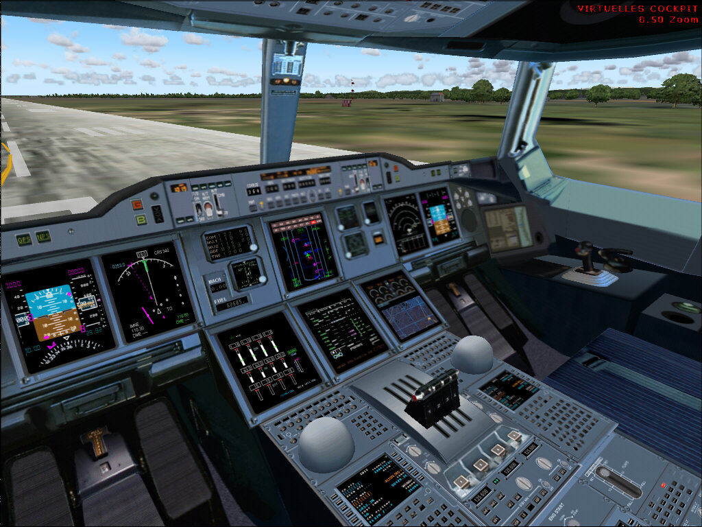 Airbus A380, Thai - Thailand, For Fs2004, New External Model, New Panel, Gauges, Sound And