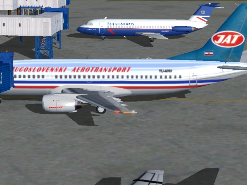 Boeing 737 - 300 The Flightfx/Sga Painters, Who Were Patient Enough To Not Leave While We