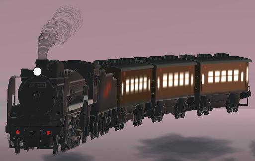 Fs2002/Fs2004 Jnr Steam Locomotive D51 (Galaxy Express 999)