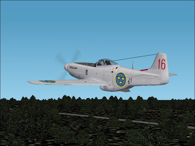 Fs2004 North American P-51D Mustang Swedish Air Force Usually When You Think About Mustang