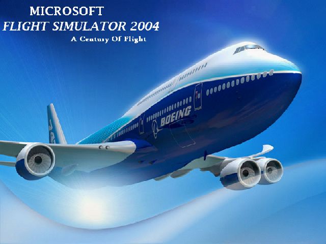 Fs2004 Splashscreen Showing The Upcoming Boeing 747-8 Passenger Version This Was Just An E