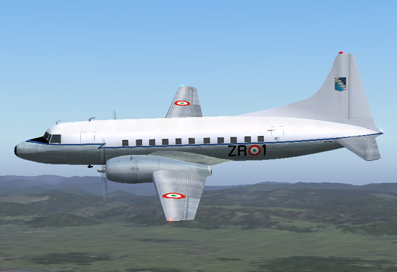 Fs2004/Fs2002 Convair Cv-440/61 Aeronautica Militare Italiana Zr/1 - Based On Repaint Temp