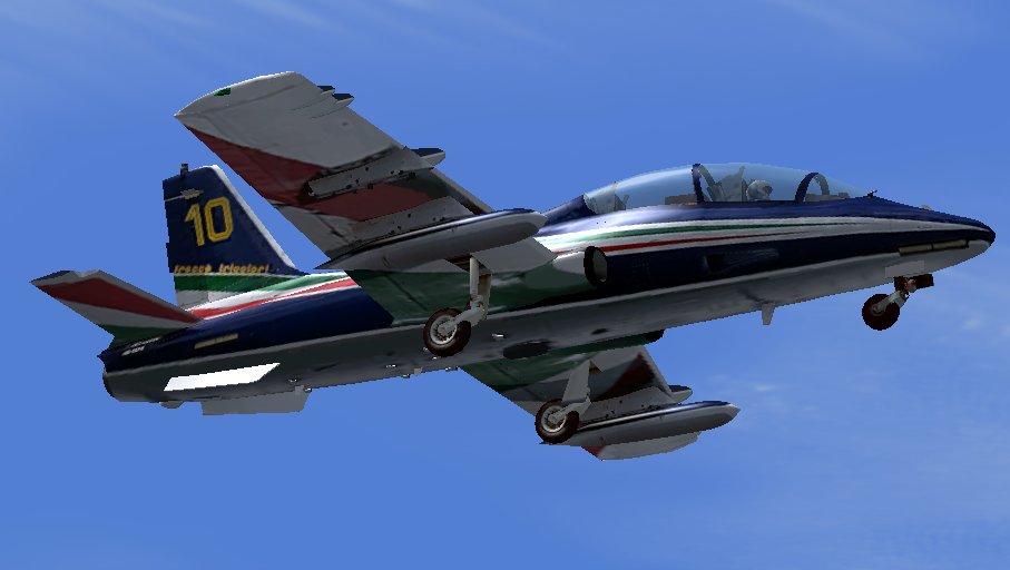 Fs2004 Aermacchi Mb339Pan Frecce Tricolori V1.3 This Model Depicts The Aermacchi Mb339 Pan