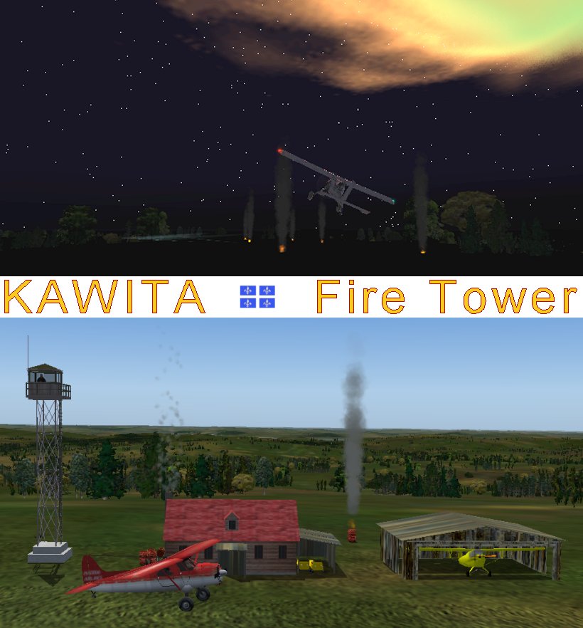Qb08_Ff2, Québec Bush Scenery = Kawita Fire Tower This Scenery Was Made: It Was Specially