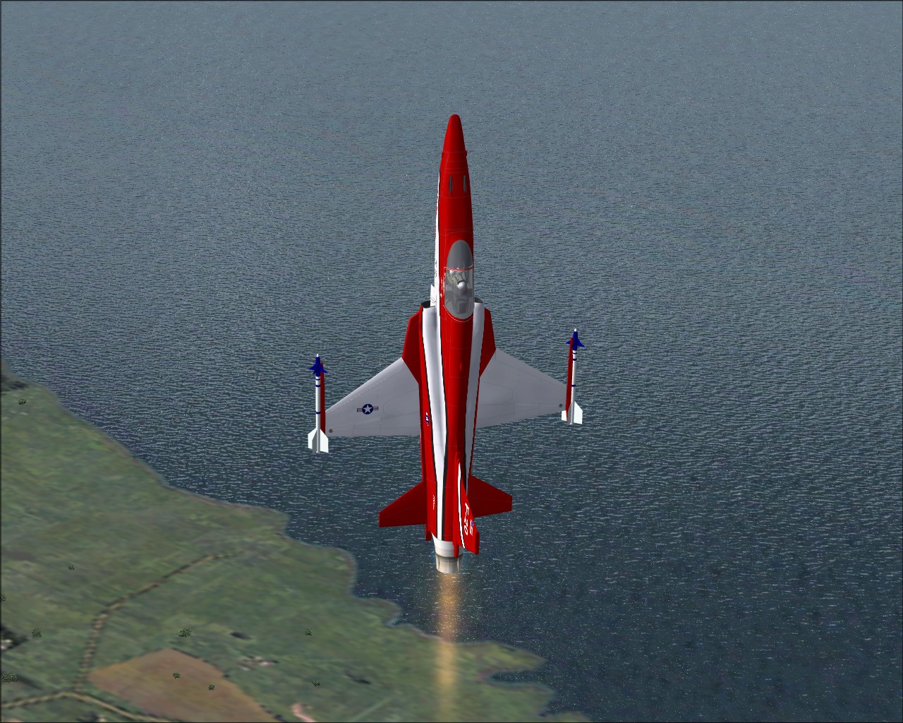 A Video Of The F-20 Tigershark Demonstrator Flying Over [Or, Should I Say In(Youll Underst