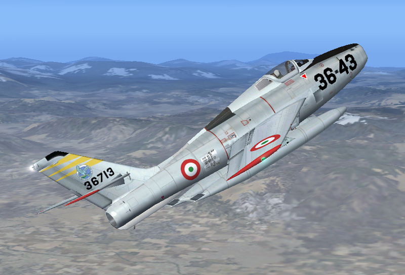 Fs2004/Fs2002 Republic F-84F Thunderstreak Aeronautica Militare Italiana (Italian Air Forc — 1