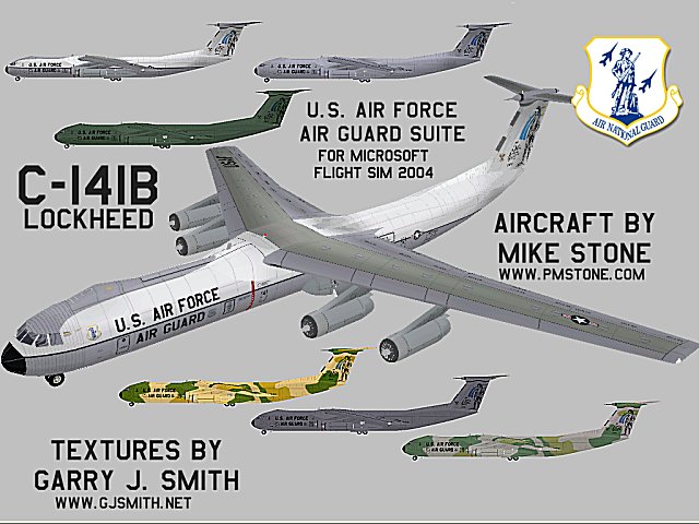 Fs2004 Lockheed C141B - Aircraft And Liveries Ang Suite Aircraft - Mike Stone Textures - G