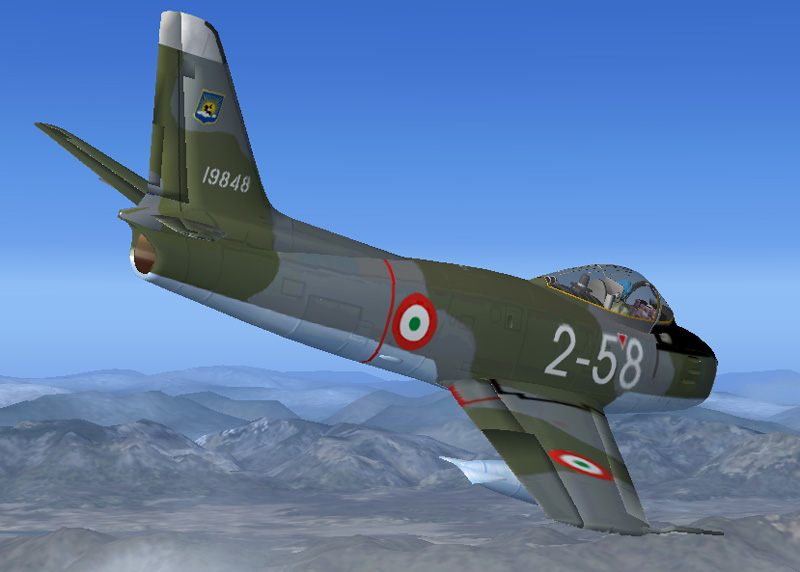 Fs2004/Fs2002 North American F-86E Sabre (Canadair Cl-13) Aeronautica Militare Italiana (I — 1