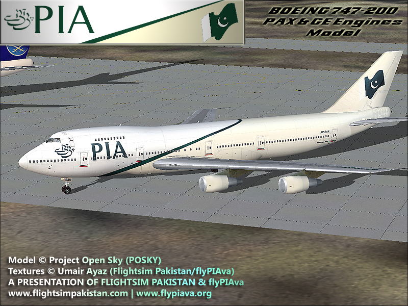 Fs2004 Pia Boeing 747-200 Registration: Ap-Bak.in The Current Livery Of Pakistan Internati — 1